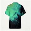 Men's Casual Short Sleeve Shirt Cotton Linen Blend Button Down Collar Lightweight Breathable Summer Top for Outdoor Daily Wear