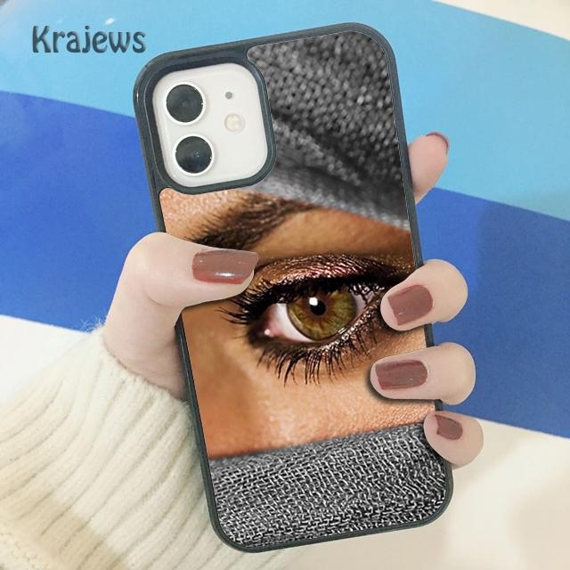 Krajews Arabska Kobieta z Nikabem Twarz oko Miękki Pokrowiec na Telefon dla iPhone 14 SE 6 7 8 plus XR XS 11 12 13 pro max Samsung S21 S22