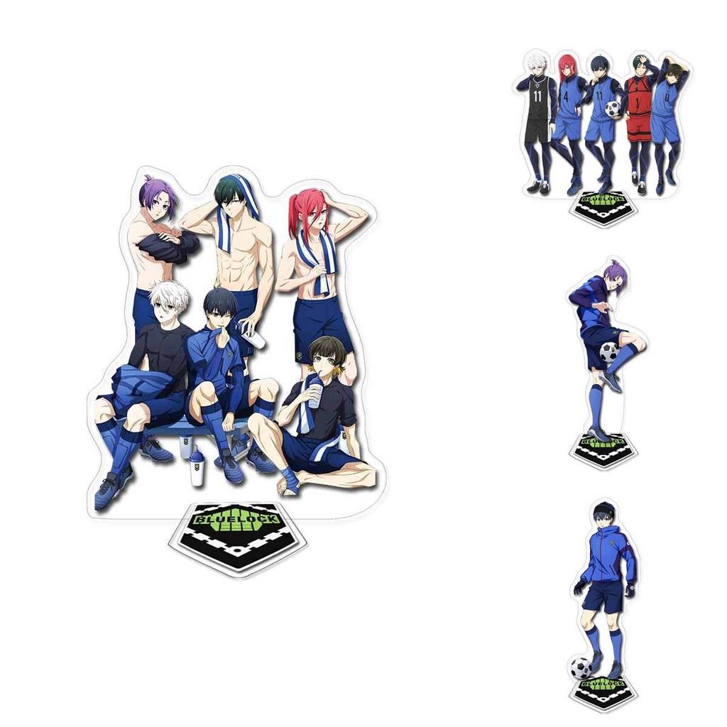 Blue Prison-themed Acrylic Double-layered Standee Anime Display Collectible