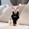 Oblečení pro bezsrsté kočky Teplá a měkká čtyřnohá mikina pro kočky Sphynx na podzim a zimu pro Devon Rex Cornish Pet Products