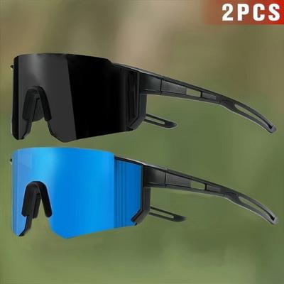 1/2pcs Cycling Sunglasses for Men Women UV Protection Sports Outdoor Glasses Lightweight Durable