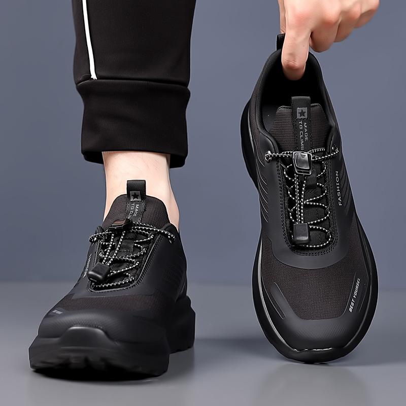 Mode Herren Freizeit Sportschuhe Atmungsaktive Leichte Sneaker Athletische Jogging Tenis Walking Schuhe Outdoor Mesh Schwarz Laufschuhe