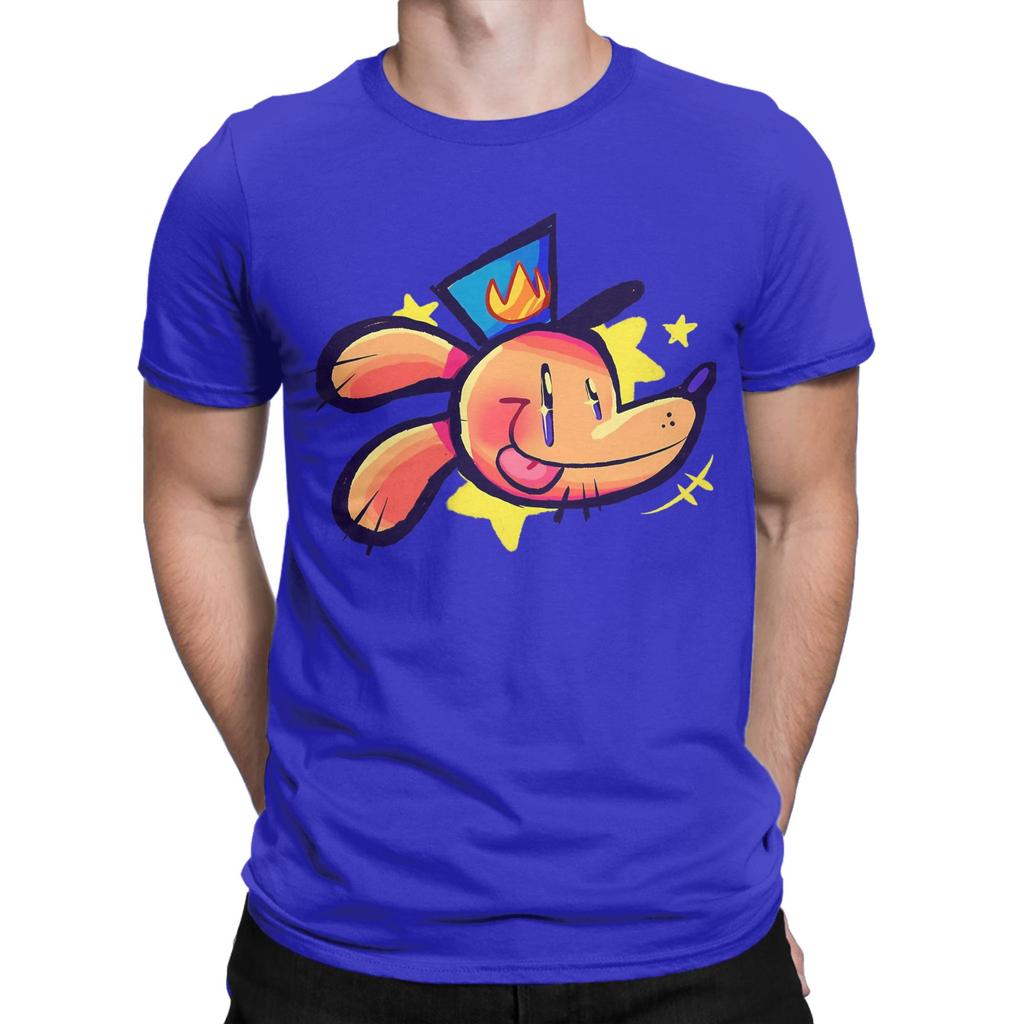 Movie Kid Adventure Animation Funny TShirt for Men Dog Man 100 Cotton Tees Round Collar Short Sleeve T Shirts Gift Clothing