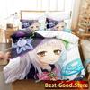 Murasaki Shion Bedding Set Printed single Comforter Duvet Cover Pillow Case 3 Pieces Kids Adult Size Anime Kawaii Girl Bed