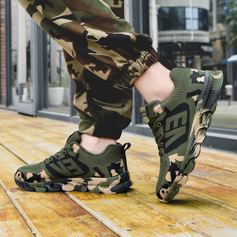 Camouflage Sneakers Man Military Shoes Women Sport Shoes Tenis Shoes Army Shoes Trekking Shoes Couple Outdoor Hiking Casual Shoe