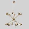 Sixteen‑Arm Sputnik Starburst Chandelier Pendant Lamp – Mid‑Century Modern Ceiling Light Fixture
