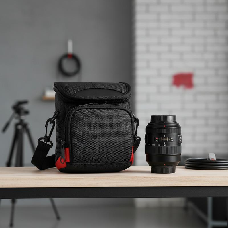 Einfache Wasserdichte SLR-Kameratasche Nylon Anti-Verderb Digitale Umhängetasche Mini Schwarzer Fotografen-Rucksack Mikro-Kamera
