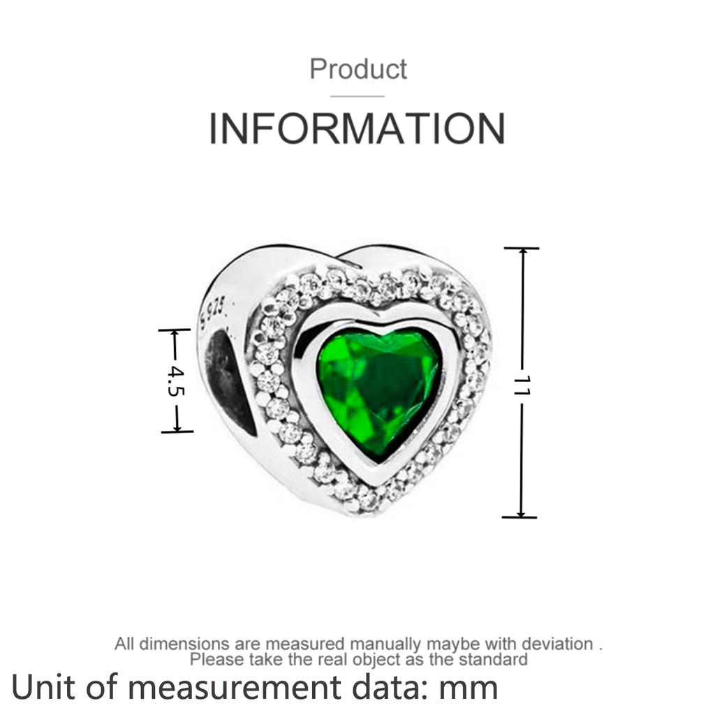 Authentic Metallic Multicolour Heart Charm Bead Charms Bead Charms Compatible With Authentic copper Bracelets Do It Yourself Women Jewellery Gift