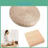 Pouf rotondo di lusso da 40 cm, cuscino per seduta tatami, realizzato in materiale di paglia naturale