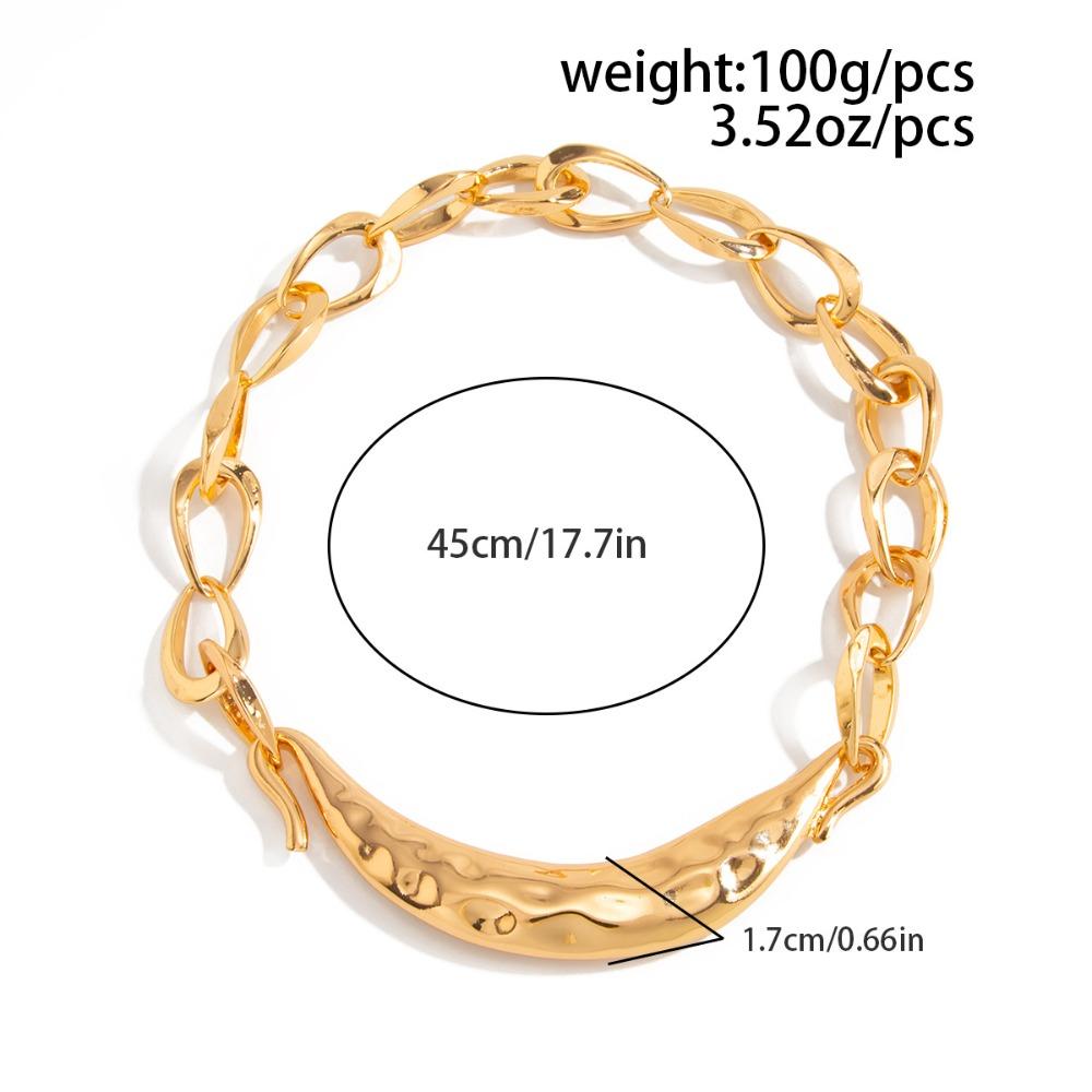 Exaggerated Thick Chain Metal Collarbone Chain, Niche Design, New Hot Selling Necklace