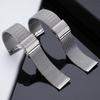 Compatible Stainless Steel Milanese Strap for 22mm Apple iWatch & Huawei GT4, Double Snap Closure