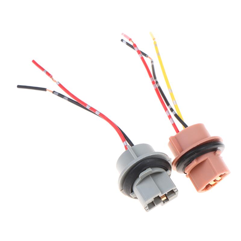 2 Stück T20 7443 W21/5W 7440 W21W Sockeladapter Buchse Stecker Für Auto Bremslicht Rückfahrlicht Blinker Scheinwerfer Licht