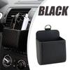 1Pc Black Storage Bag Phone Holder Car Air Vent Organizer Box Holder Accessories