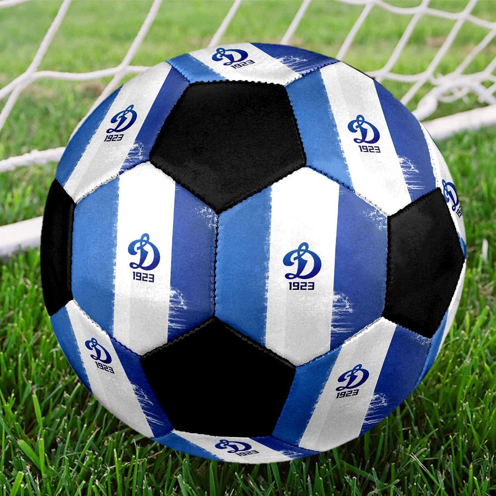 FC Dynamo Moscow Indoor Soccer Ball Colorful All Ages Size 5 Machine Stitched PVC Competition Ready Durable High-Bounce