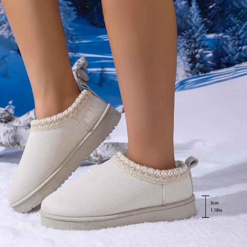 Fashion Winter Snow Boots Ethnic Style Women's Shoes Non-slip 2025 New Versatile Cotton Boots