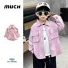 2025 Boys' Fashionable Shirt Jacket - Versatile Spring & Autumn Wear
