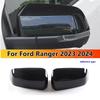 For Ford Ranger  2024 Car Sticker Rearview Side Mirror Cover Wing Cap Exterior Door Rear View Case Trim Carbon Fiber Look