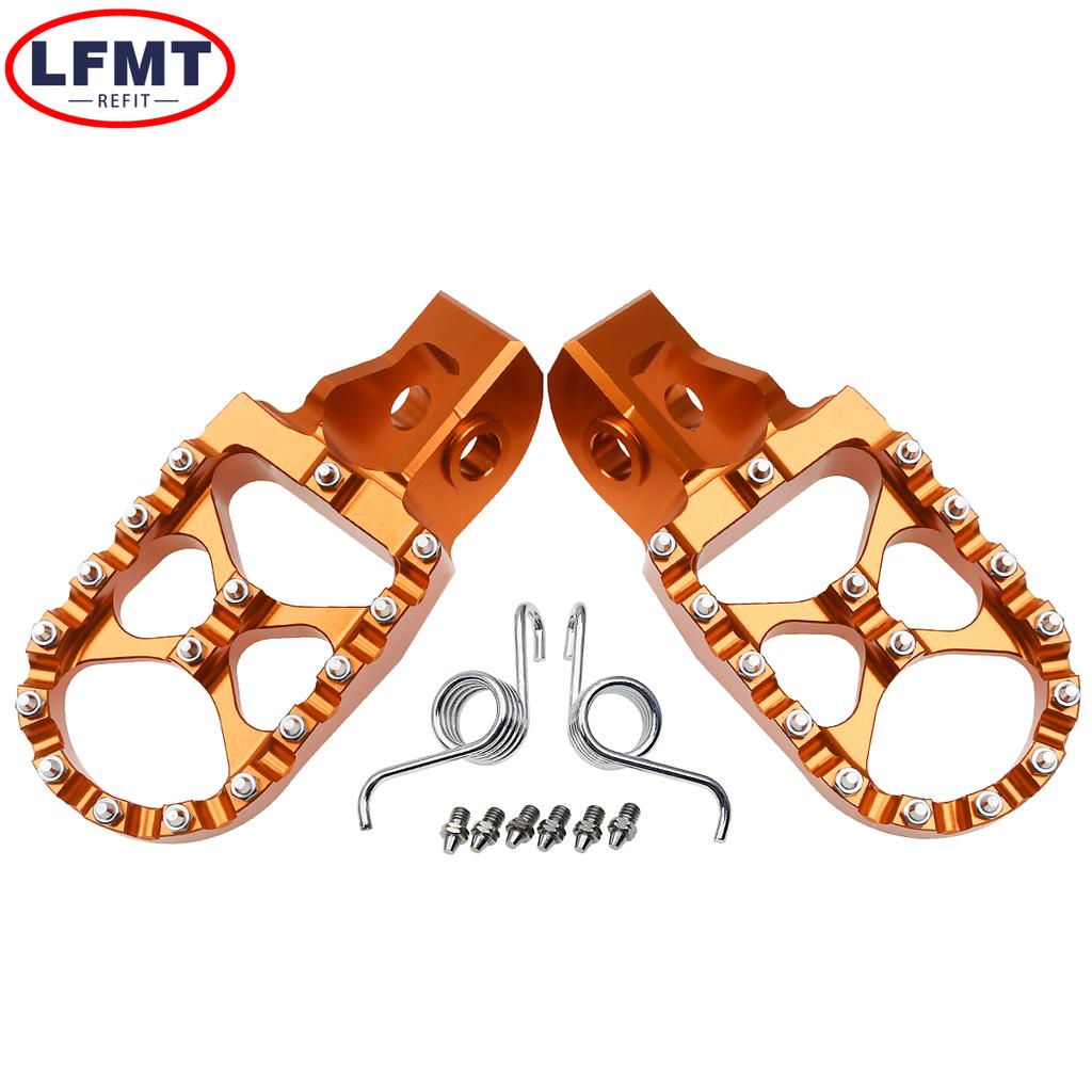 For KTM XC XCF SX SXF EXC EXCF XCW XCFW 125 150 250 300 350 450 500 2017-2023 Motorcycle CNC Foot Pegs Footpeg Pedals FootRest