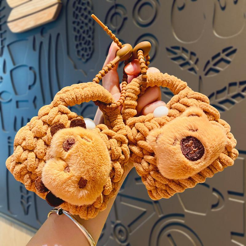 Cartoon Creative Plush Capybara Keychain Versatile Gift For Occasions All