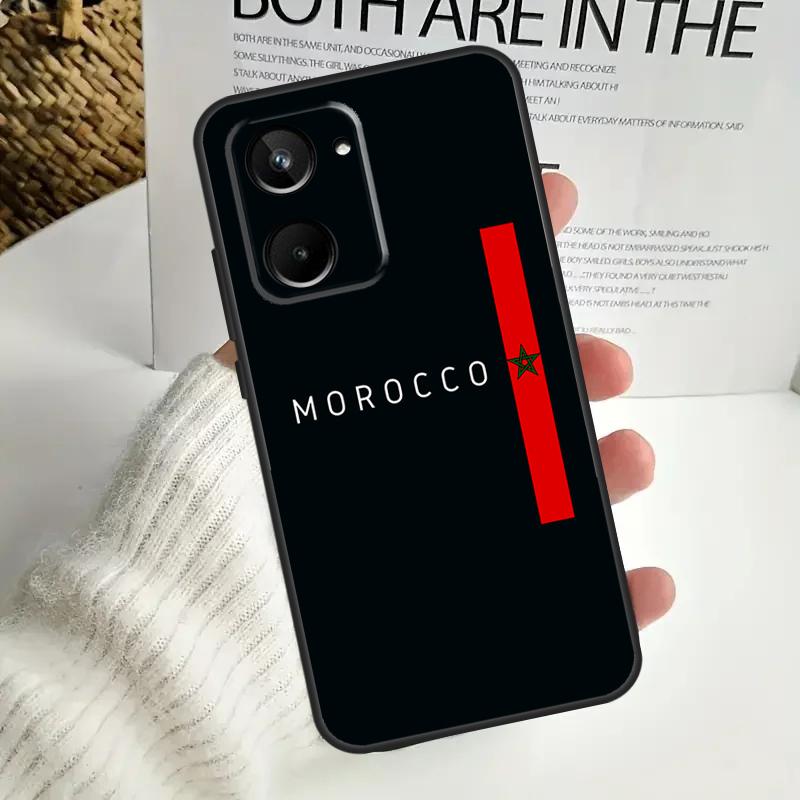 Morocco Maroc Moroccan Flag For Realme GT6 GT7 15 Pro 10 11 12 13 14 Pro Plus C55 C71 C75 C67 C63 C61 C53 C35 C65 Case
