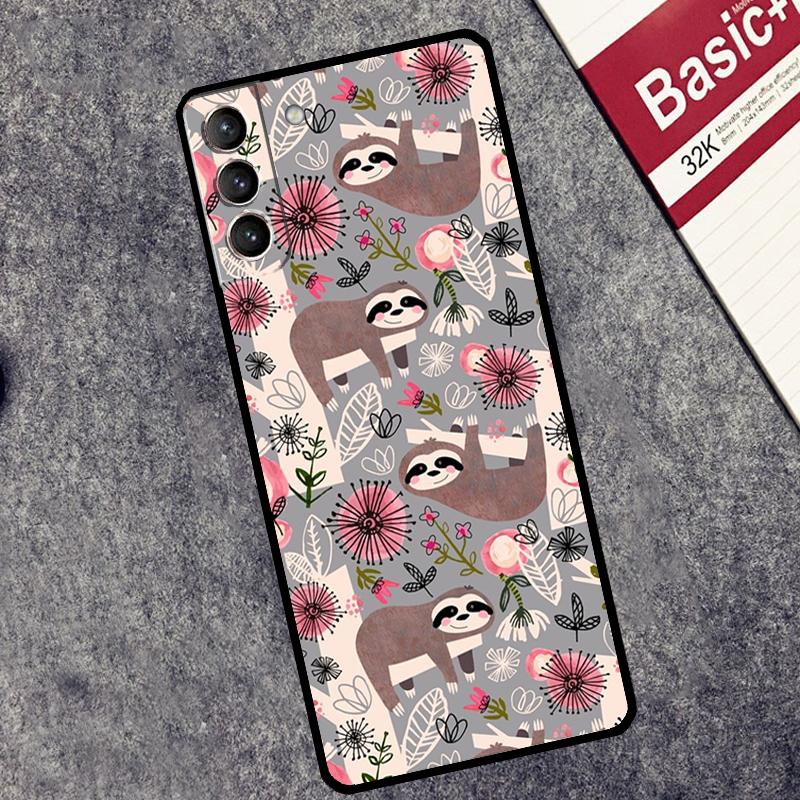 Sloth Cute Animal Case For Samsung Galaxy S26 S25 Ultra S20 S21 S22 S23 S24 Ultra S10 Plus S25 FE Cover Coque