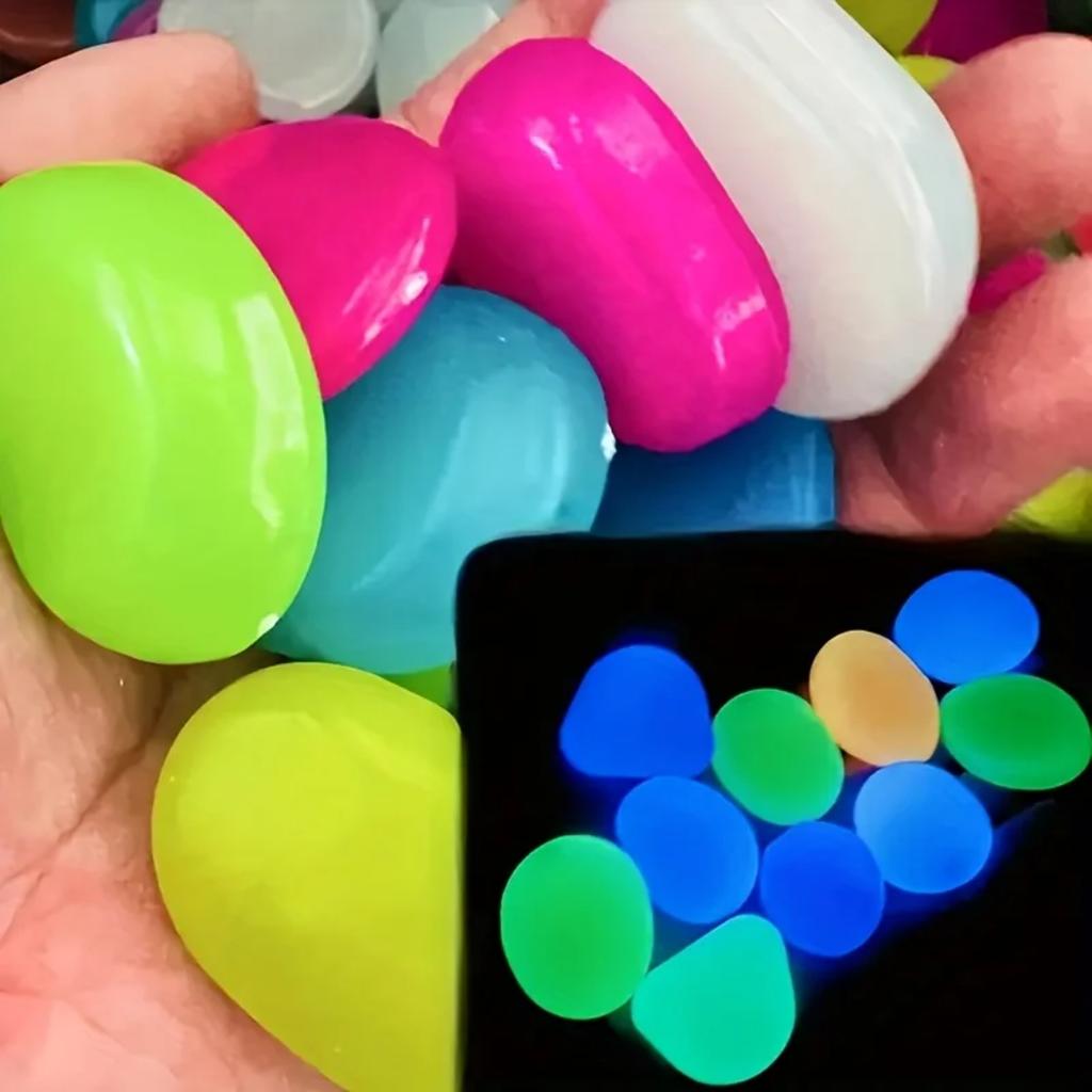 5/10pcs Oversized Glowing Resin Stones for Garden Landscapes Fish Tanks Resistant Patio Yard Garden
