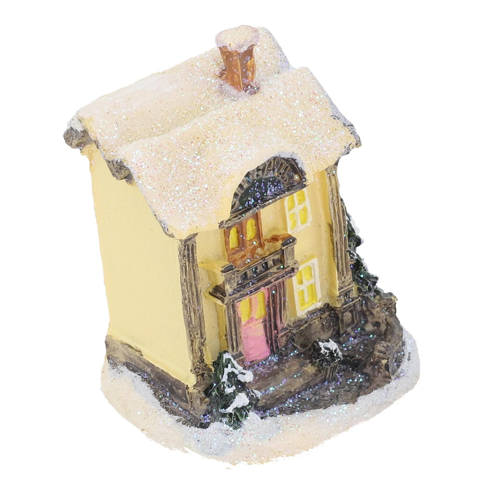 

Рождественское украшение в виде домика со светодиодной подсветкой, праздничное зимнее украшение C