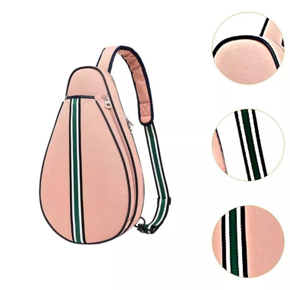 Oxford-Gewebe Tennis Umhängetasche Reißverschluss Badmintonschläger Tasche Outdoor-Sport