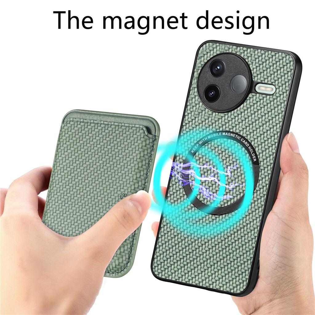 For Xiaomi Poco F7 Pro 5G/Xiaomi Redmi K80 5G Case Magnetic Detachable Card Holder Phone Back Cover