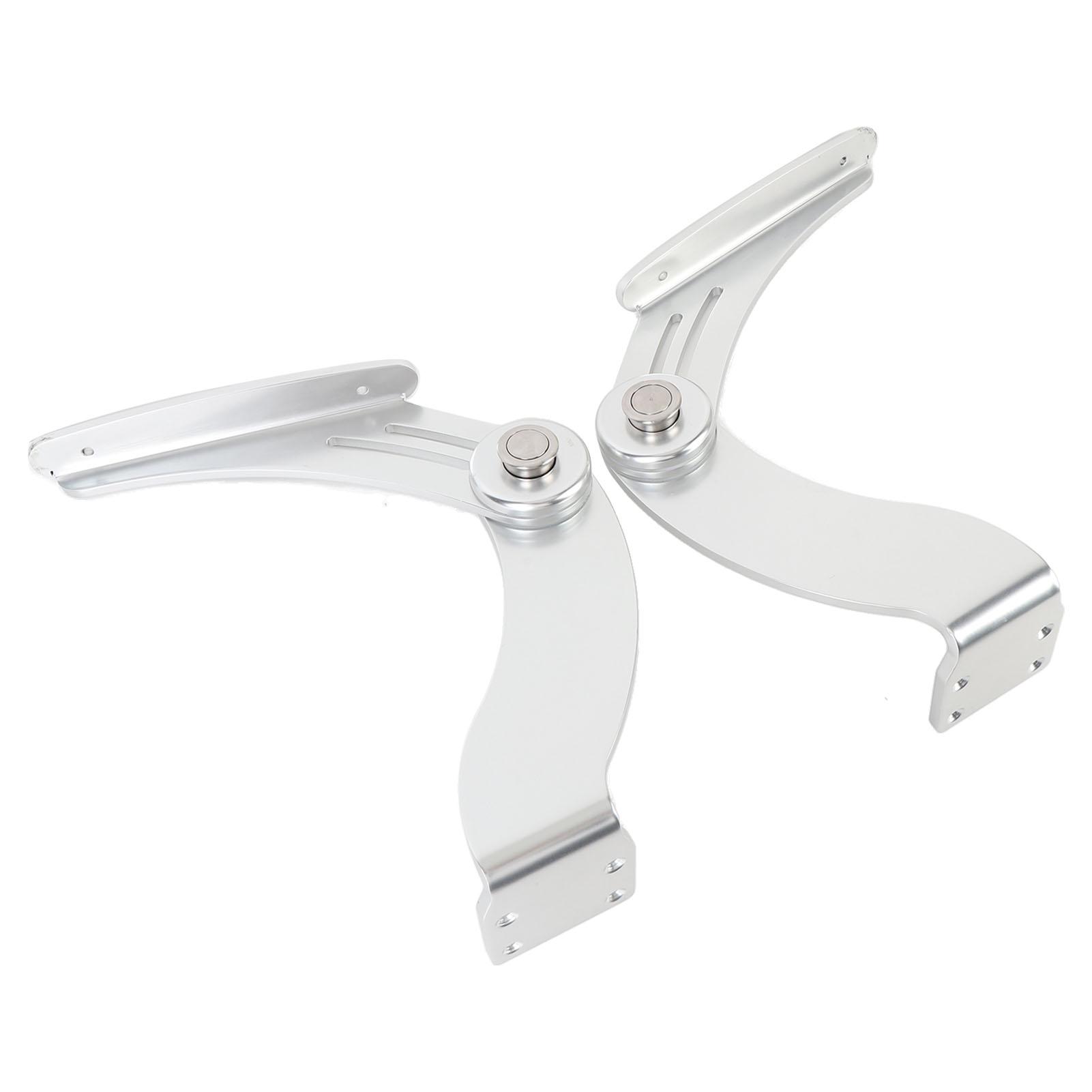 Pair of Marine Armrest Pivot Aluminum Alloy Adjustable Angle Solid Support Boat Flip Up Armrest Pivot for Yacht Ship