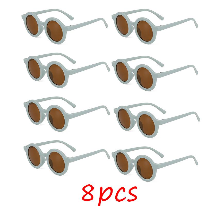 Children'S Sunglasses Inset Style  Round Frame 1-7 Year Old Baby Sunglasses Sun Shading Sun Protection