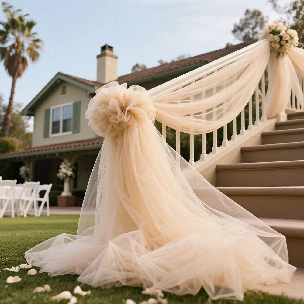 1/3/5/8/10meters Wedding Tulle Sheer Decoration Tulle DIY Mesh Gauze  Birthday Party Wedding