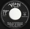 7-inch Plaat ELLA FITZGERALD Concert In Europa VV20087 Verve Records 1960 Nederland Jazz Gebruikt