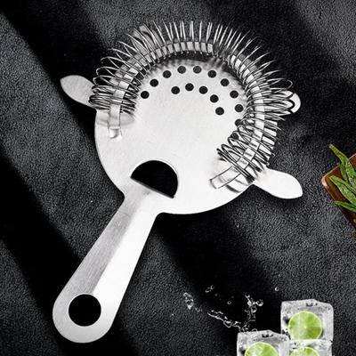Silver Cocktail Strainer Stainless Steel Ice Filter Bar Accessories Bar Strainer  Bartender