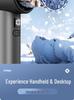 USB Handheld Fan with 100-Speed Digital Display for Outdoor Use – High-Speed Turbine Small Fan for Students
