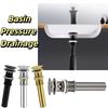 Push-Button Control Basin Drain Plug Bathroom Replacement Accessories  Easy Installation