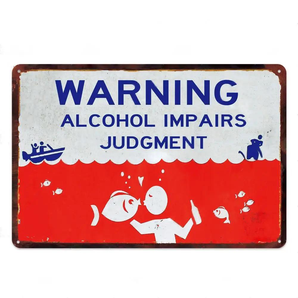 Funny Warning Sign Metal Sign Tin Sign Wall Decor No Trespassing Sign Metal Painting Wall Sticker Vintage Metal Tin Plate