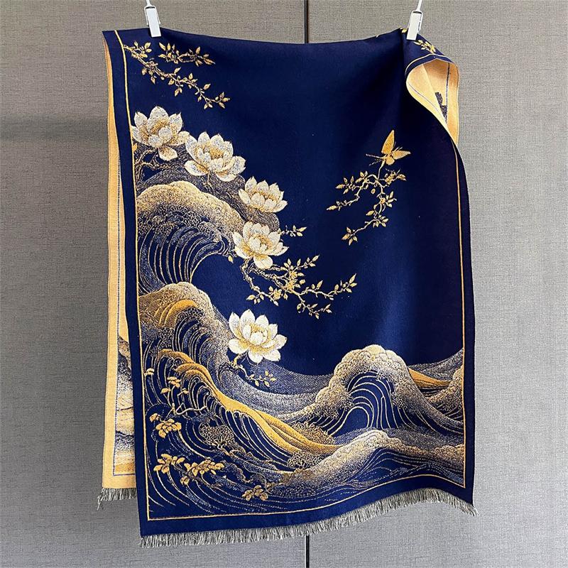 Autumn Winter Scarf for Women Cashmere Shawls Lady Warm Thick Blanket Cashmere Bufanda Stoles Student Scarves Poncho Echarpe