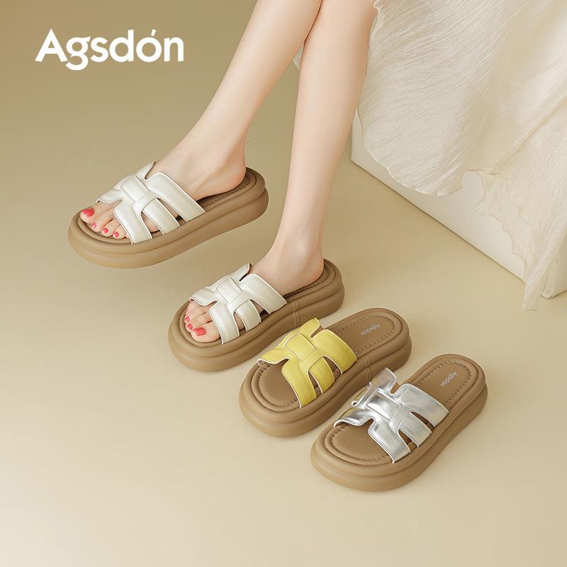 Slippers Summer New Thick-soled Beautiful Huge Good-looking Sandals Not Tired Feet Beach Shoes