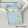 Cute Post It Notes Cloud Diary Cute Cat Illustration Material Shape Multifunctional Sticky Notes Message Memo