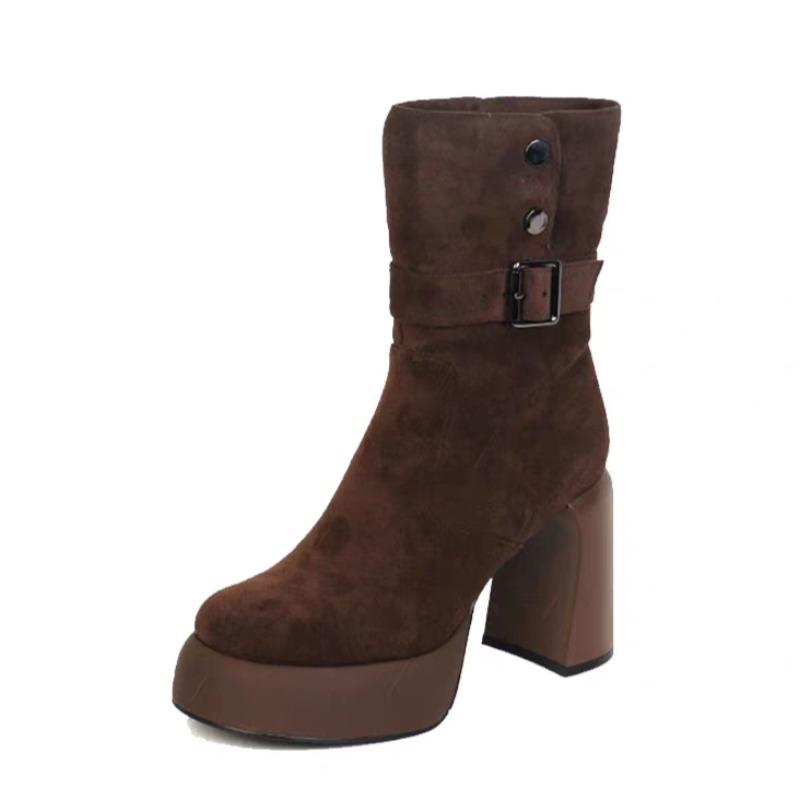 Fashion High Heels Women Platform Ankle Boots 2025 Winter Fashion Shoes Designer Elegant Dress Pumps New Trends Short Boots Zapatillas