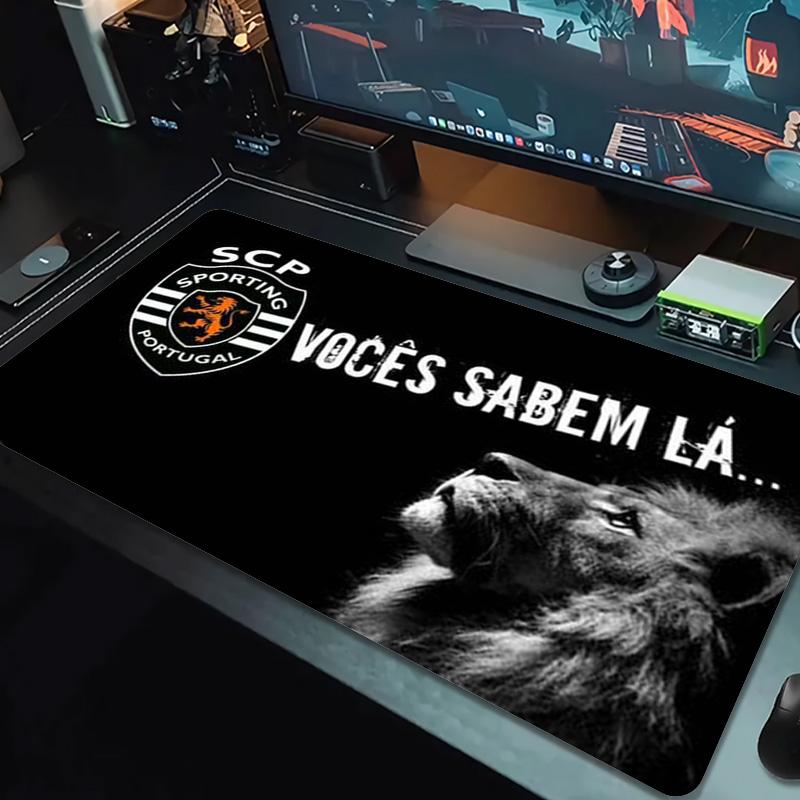 Sporting CP Logo Color Mouse Pad Large Gaming Table Cushion Non-slip Laptop Tablet Big Mousepad XXL Mat Mini PC Playmat With Lock edge