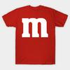 Asian Size Cotton Unisex Tshirt Print T-shirt M&Ms Candy Halloween Costume Shirt T-shirt No-Cut Print Regular Fit