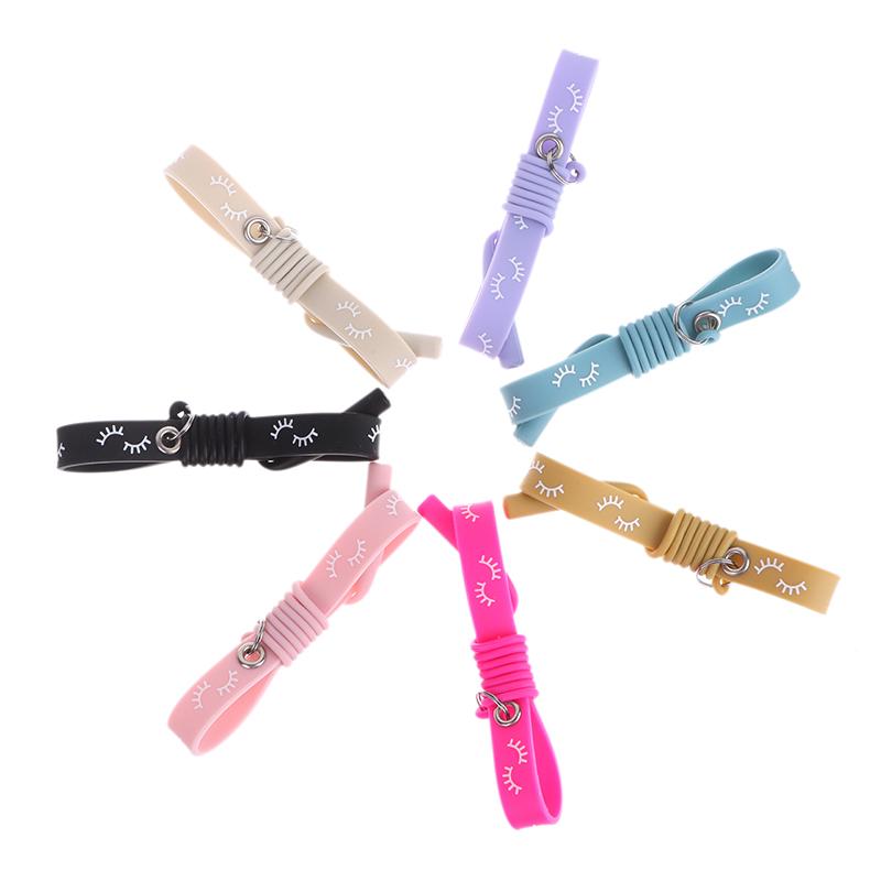Silica Gel Wrist Strap Silicone Grafting Eyelash Tweezers Bracelet Wrist Strap Makeup Tool For Girl
