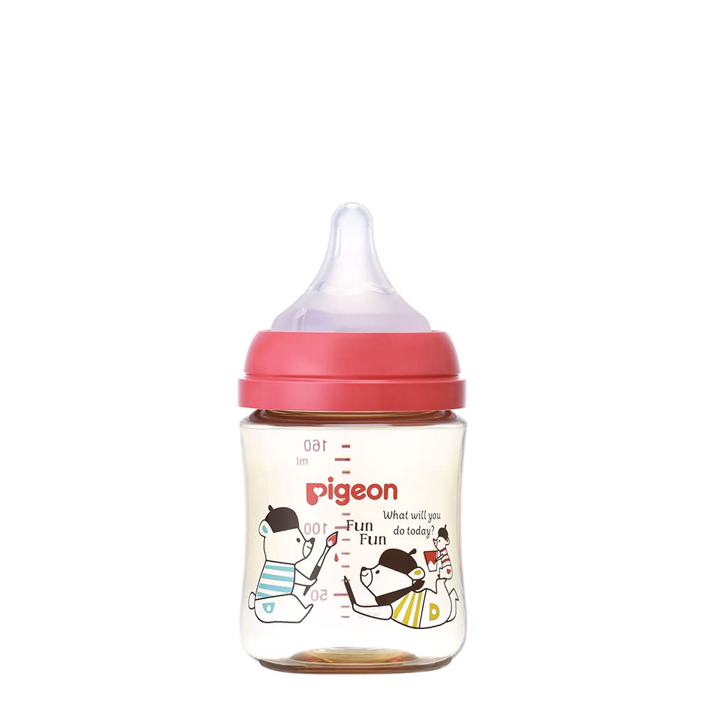 Pigeon Breastmilk Feeling Baby Bottle 160ml 0 months and up High quality plastic Bear Used in medical institutions Lightweight and unbreakable