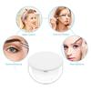USB Rechargeable Handy Round LED Mirror For Make-Up Compact Makeup Flip Led Makeup Mirror