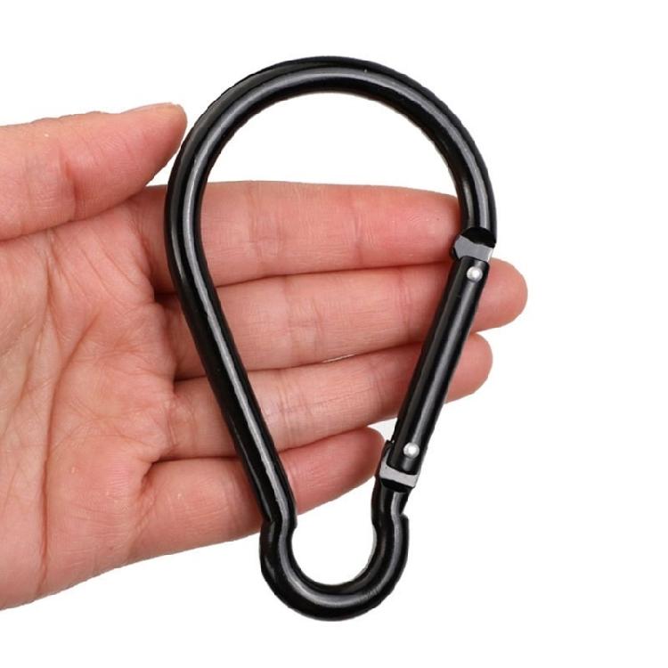 Camping Hiking Carabiner Clip with Spring Snap Lock Aluminum Alloys Carabiner Keychain Hook Clip Spring Link Carabiner