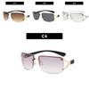 Y2k Trendy Rhinestone Square Sunglasses For Women 2023 New Arrival Frameless Design