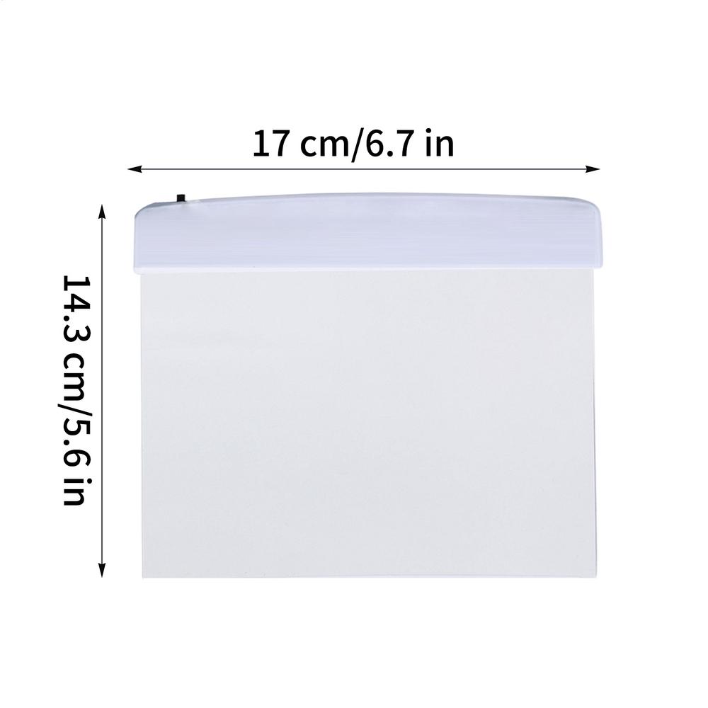 1pc LED Flat Panel Night Vision Reading Light Eye Protection Reading Light Student Night Reading Light