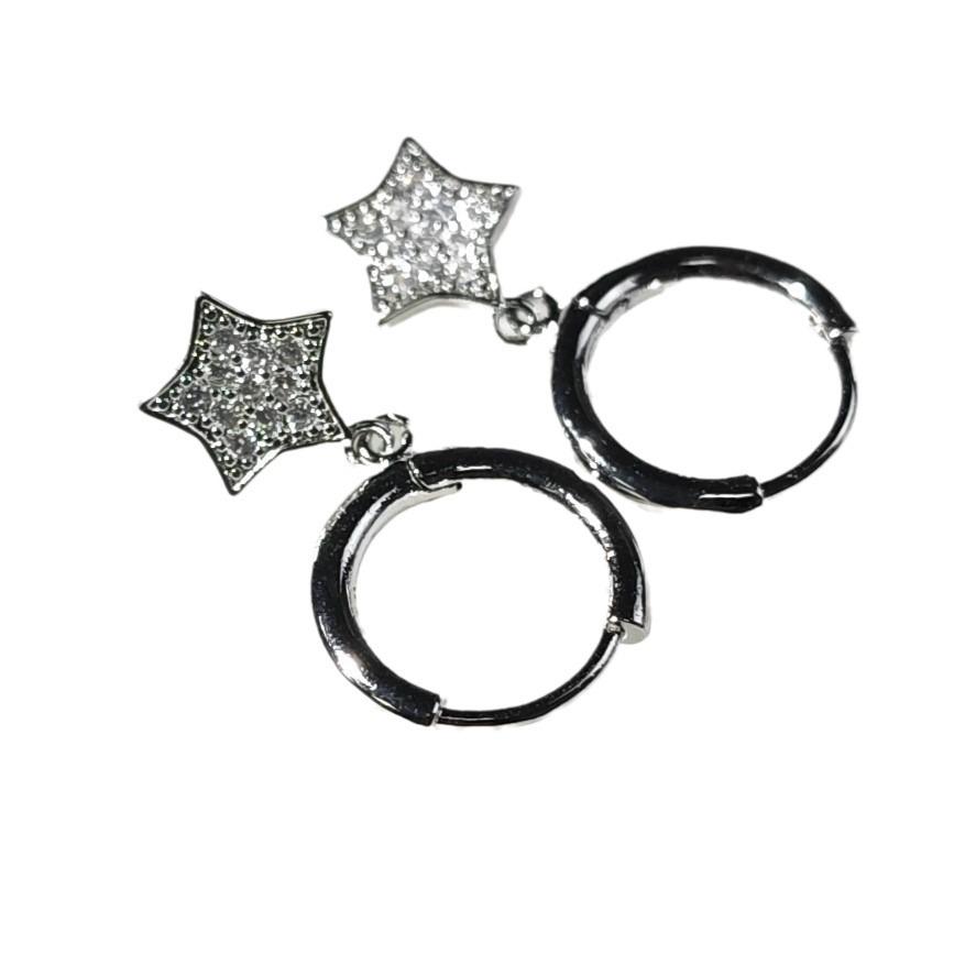 

Серьги-каффы Seiko Glossy Star Dangle Zircon - Изысканный роскошный дизайн в виде круга